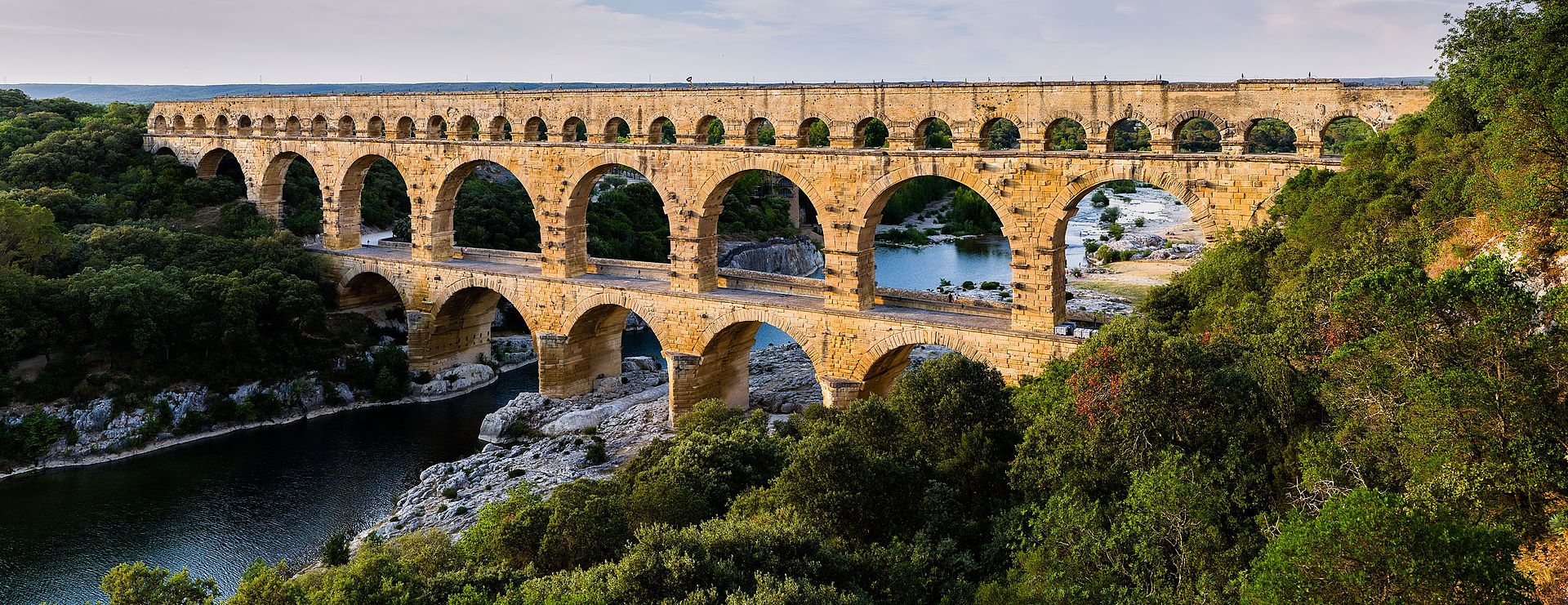 Pont du Gard aqueduct in Roman Gaul