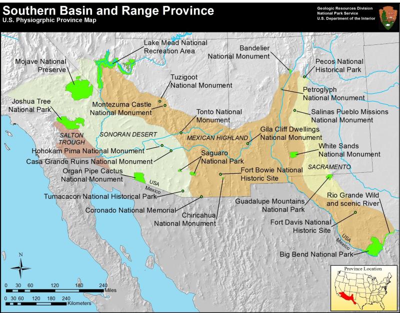 Southern Basin and Range province