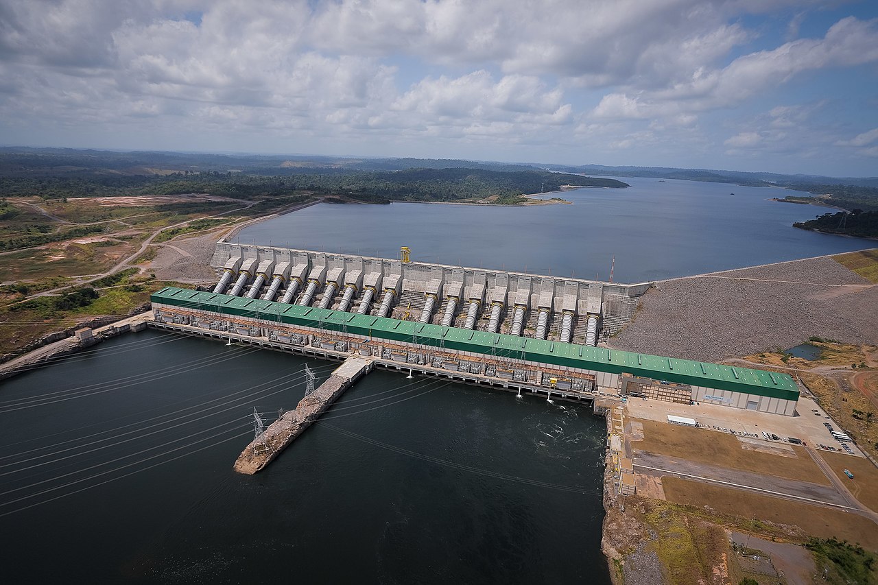 Belo Monte hydropower plant and dam