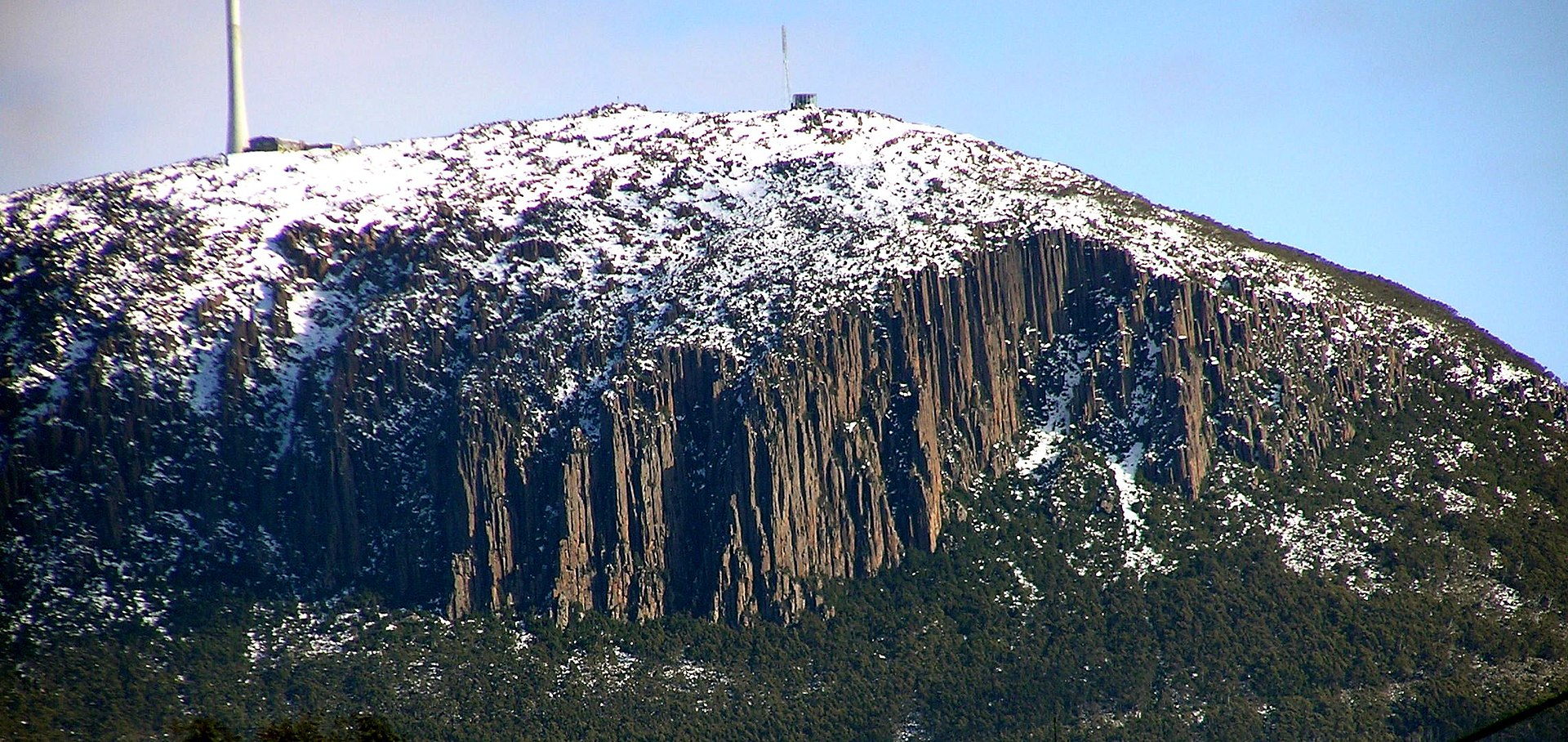Dolerite columns in Tasmania