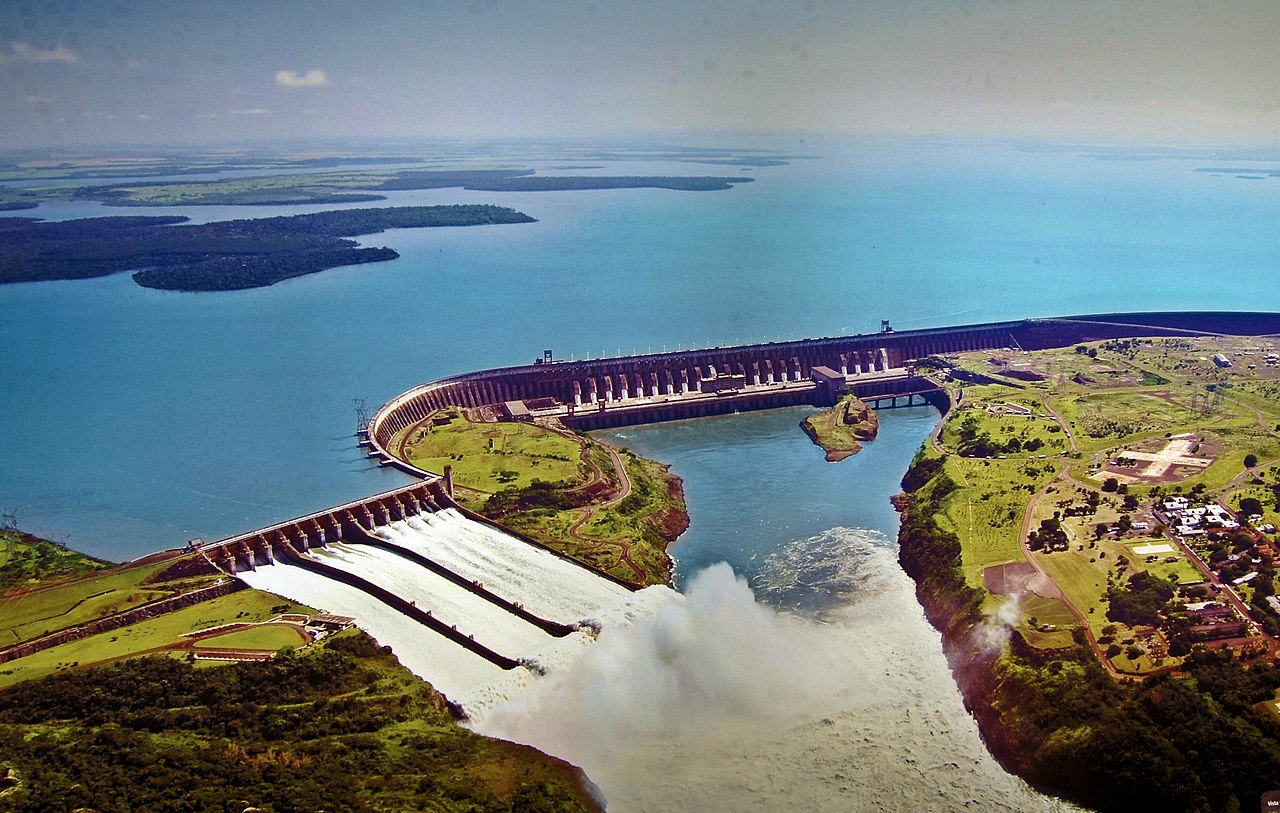 Itaipu hydropower plant and dam