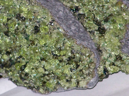 Arizona basalt with olivine crystals
