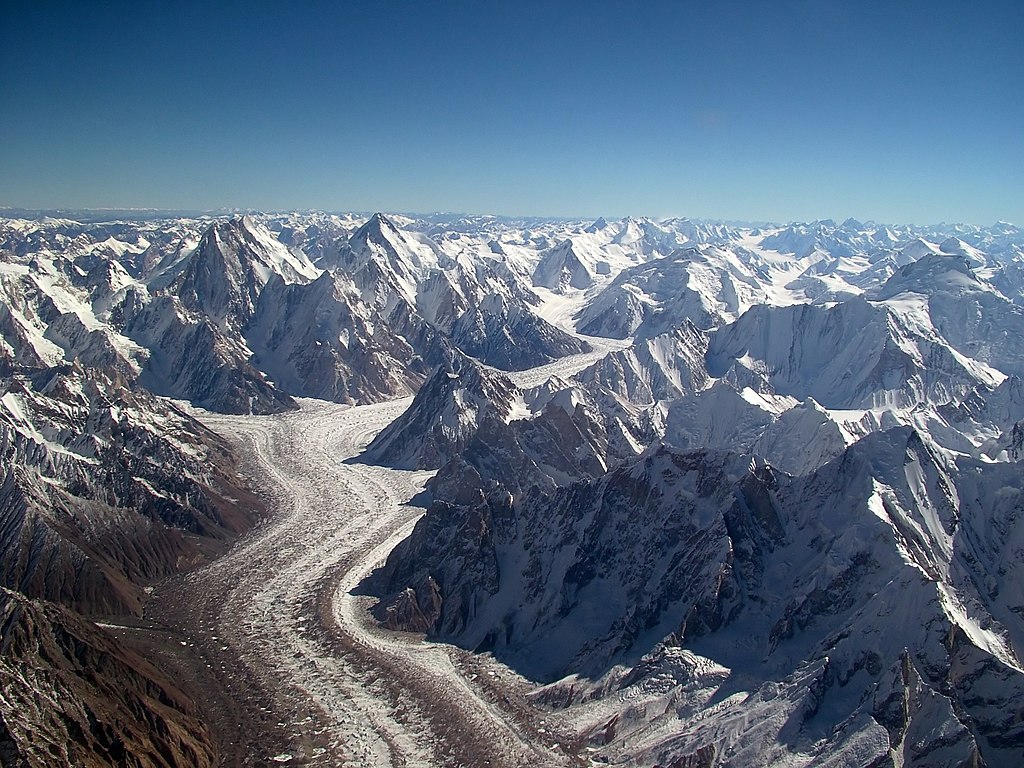 Pakistan's Baltoro Glacier is one of the world's longest alpine glaciers
