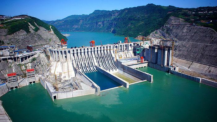 Xiangjiaba hydropower plant and dam