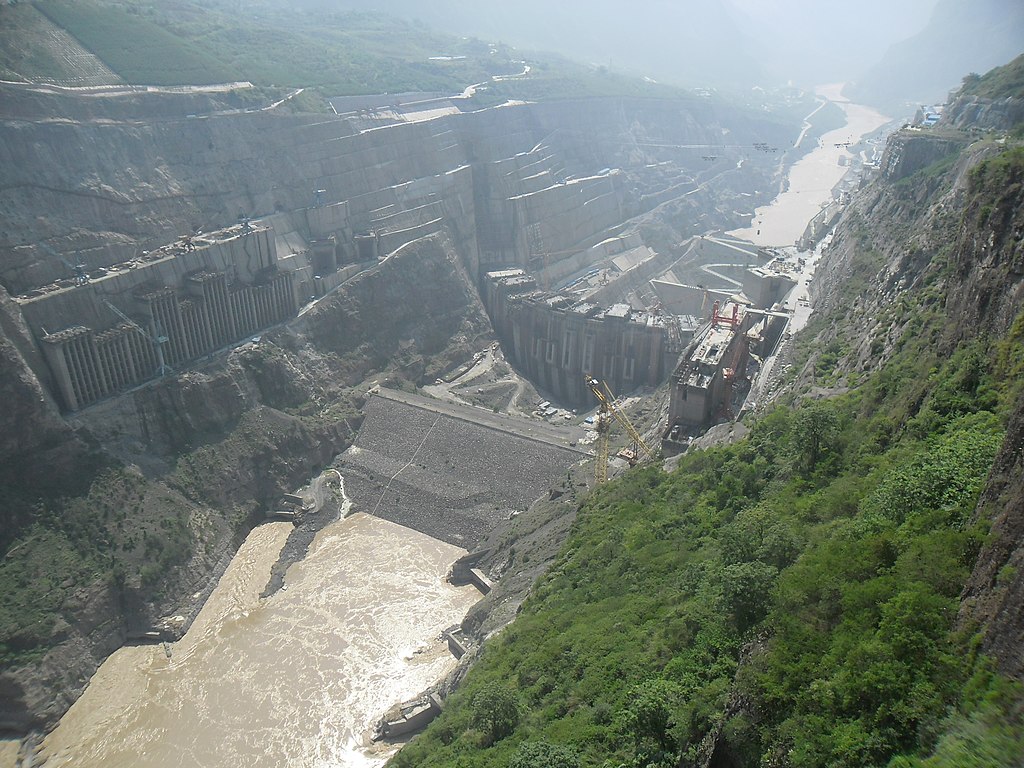 Xiluodu hydropower plant and dam